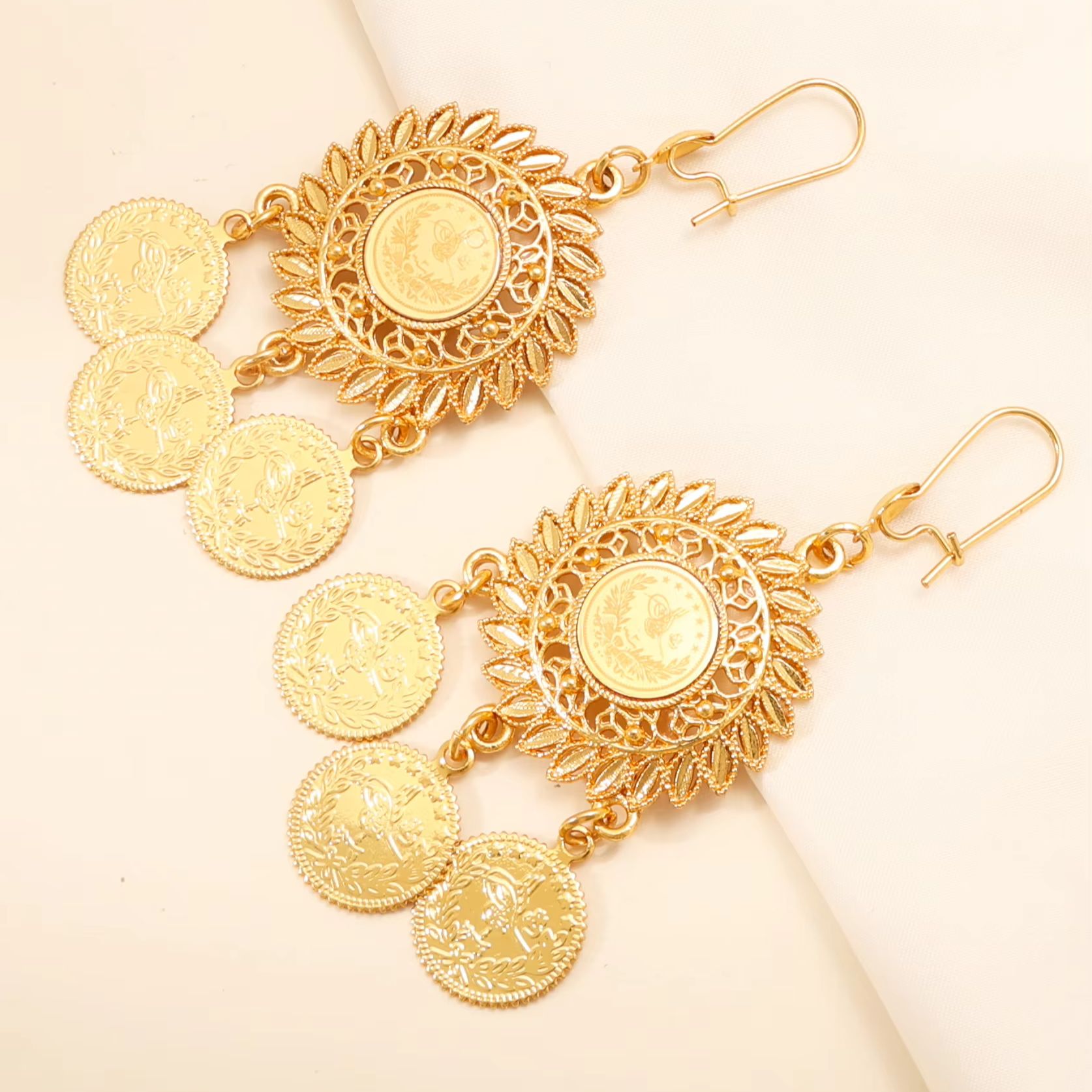 Ethnic Fashion Wear For Women - KDE 빈티지 보헤미안 에스닉 플로럴 귀걸이,