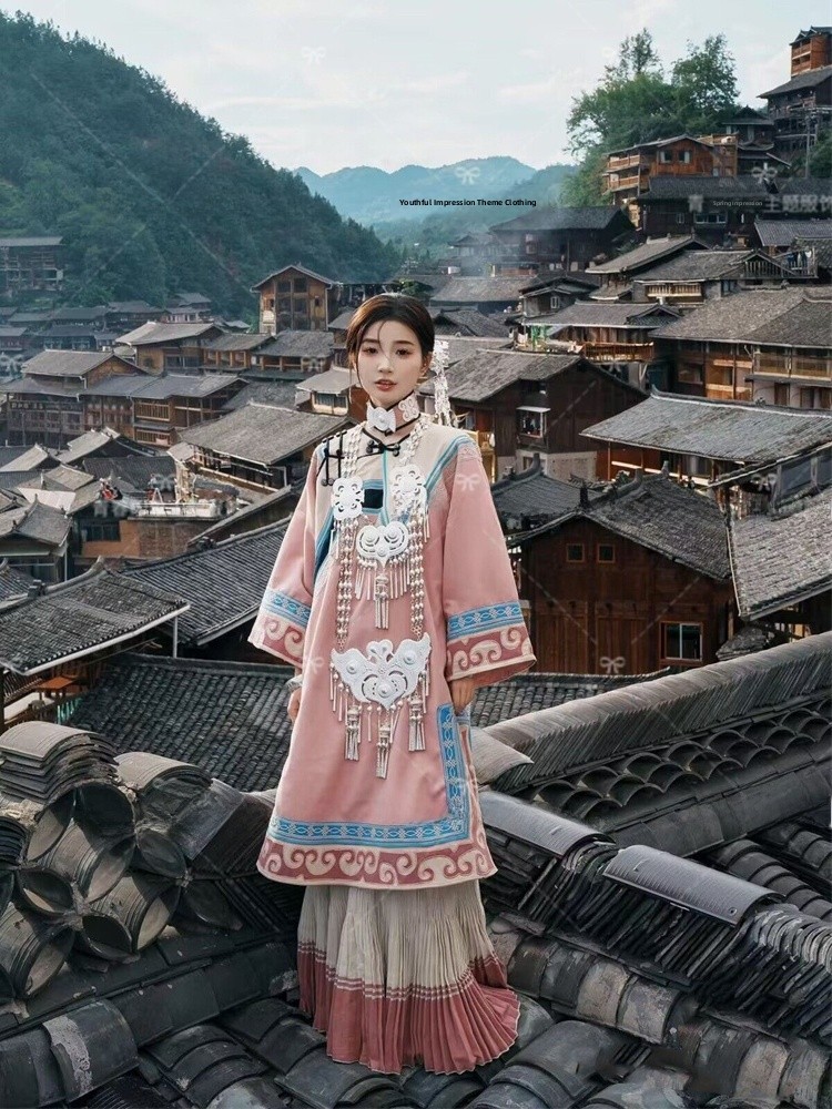 Ethnic Fashion Studio - 소녀들을 위한 핑크색 민족 스타일 의류