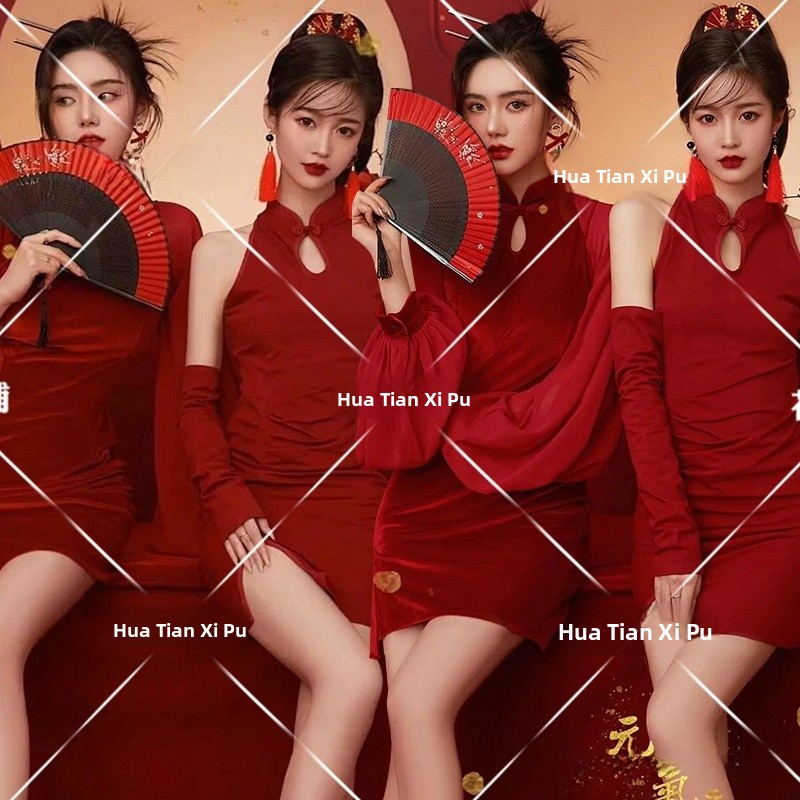Ethnic Fashion Studio - 새해 빈티지 사진 스튜디오 패셔너블한 베스트
