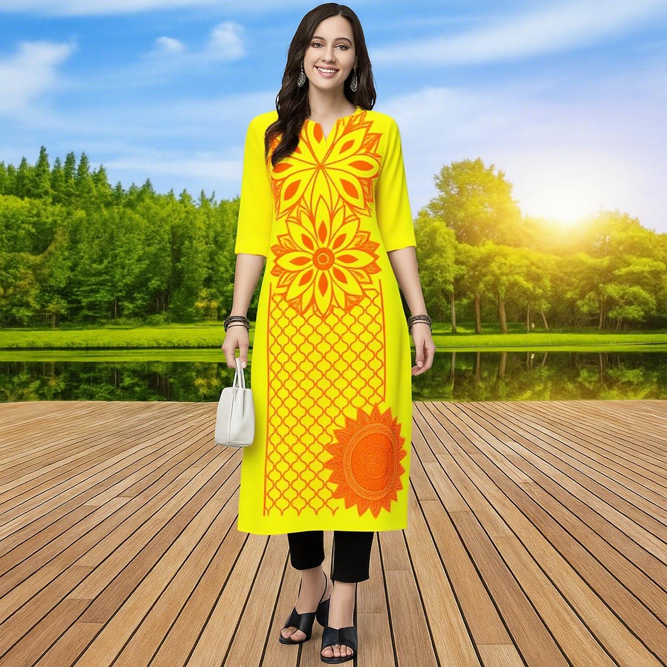 무슬림 쿠르타 여성 패셔너블하고 편안한 쿠르트 드레스  - Ethnic Fashion Kurtis 리뷰 및 가격
