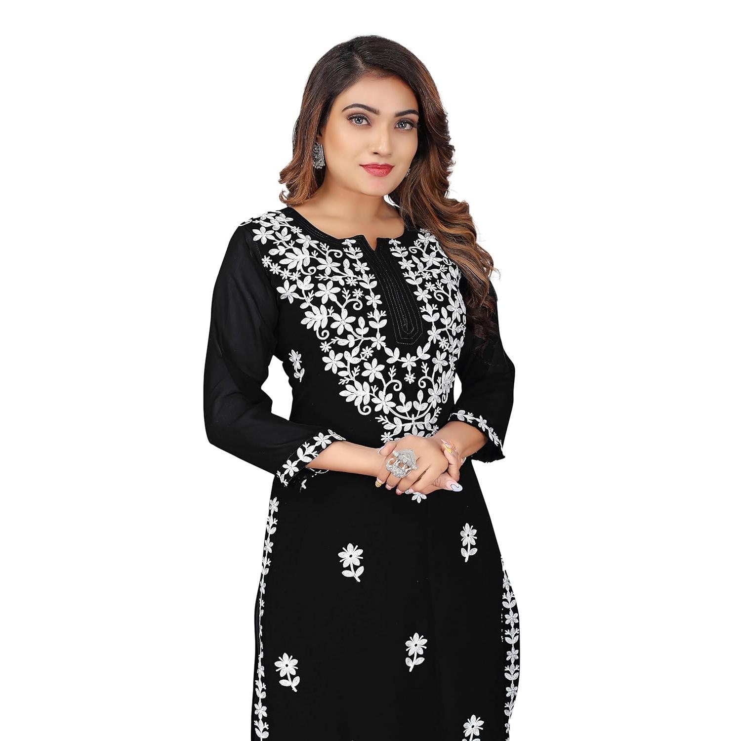 여성용 쿠르트 캐주얼 패션 드레스 긴 소매 스트레이트  - Ethnic Fashion Kurtis 리뷰 및 가격