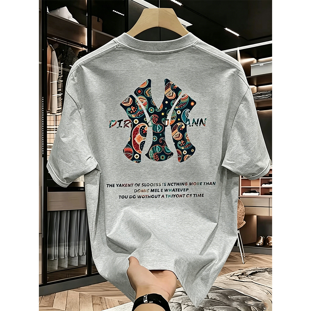 남녀공용 뉴욕 레터 페이즐리 프린트 사이클링 티셔츠 통 - Urban Ethnic Fashion 리뷰 및 가격