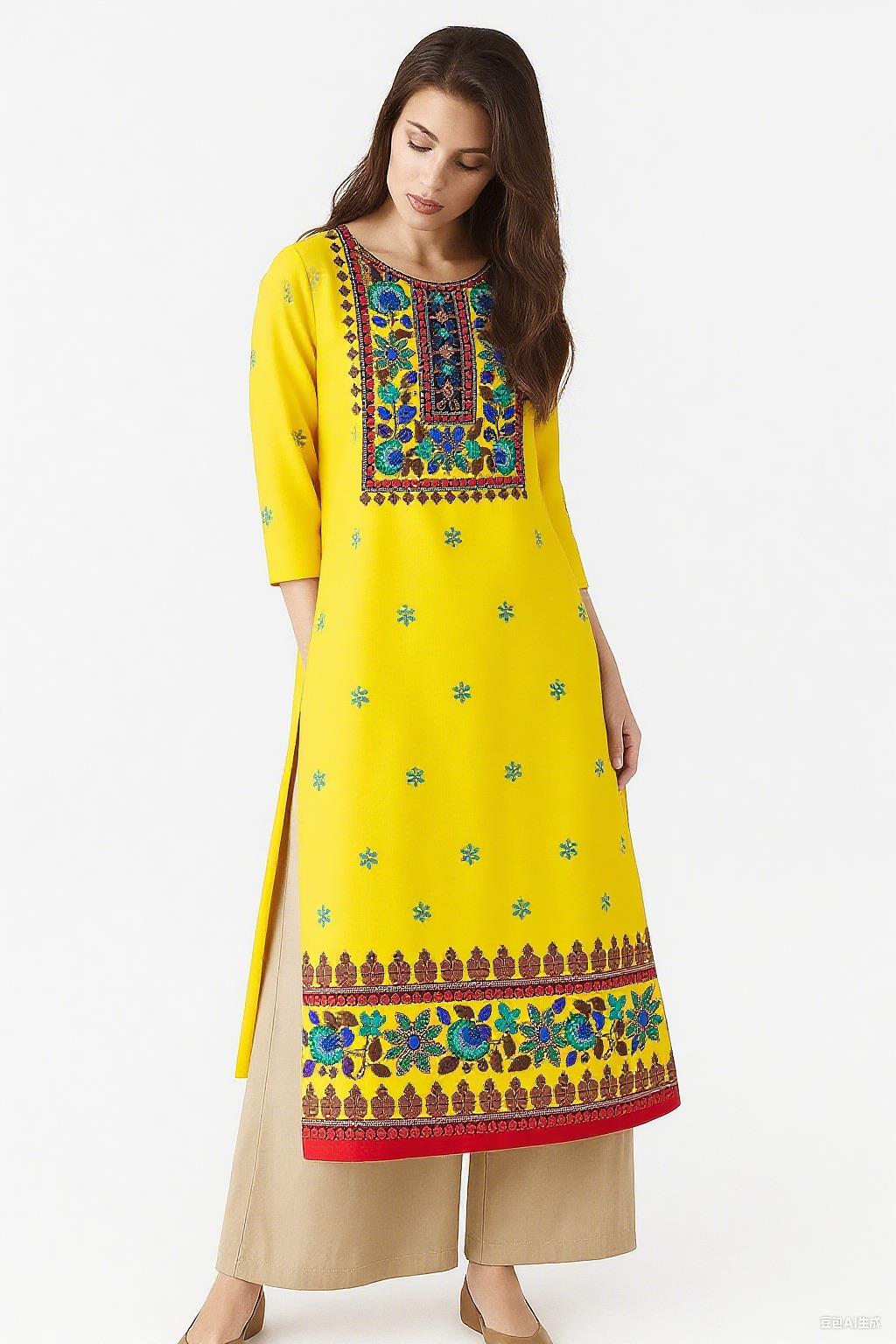 무슬림 쿠르트 여성 패션 민족 의상 모로코 여성 카프탄 - Ethnic Fashion Kurtis 리뷰 및 가격