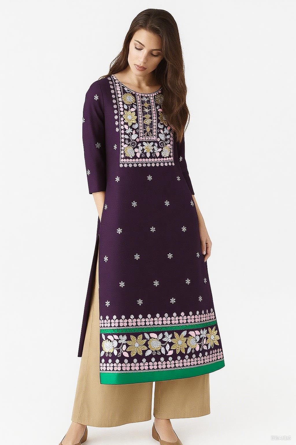 무슬림 쿠르트 여성 패션 민족 의상 모로코 여성 카프탄 - Ethnic Fashion Kurtis 리뷰 및 가격