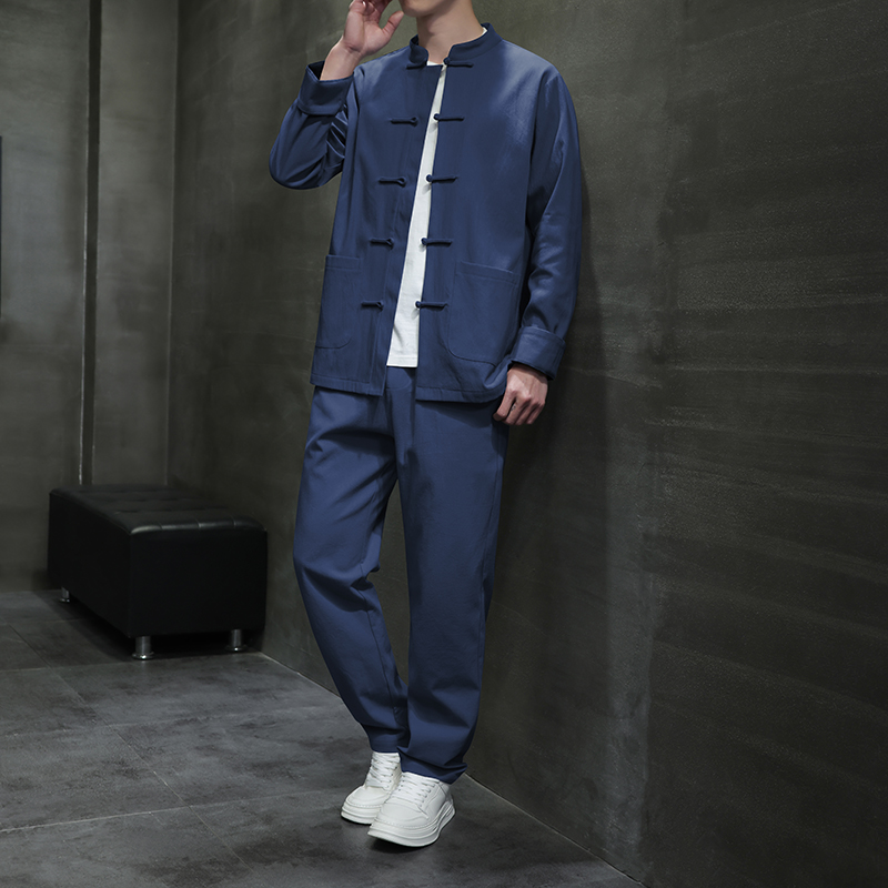 중국 스타일 면 린넨 긴팔 셔츠 큰 사이즈 쿵푸 베이스 - Urban Ethnic Fashion 리뷰 및 가격