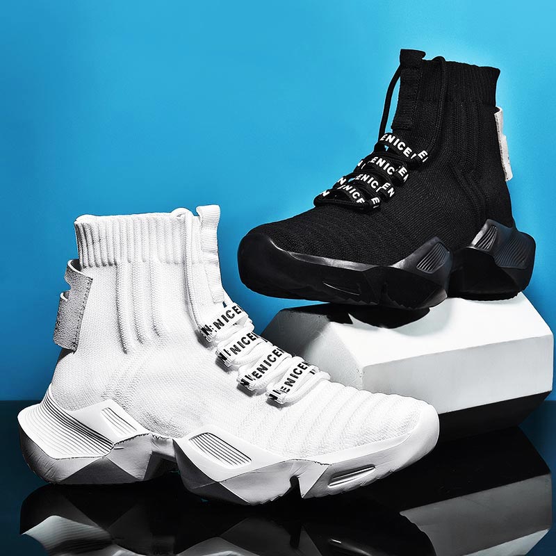 플러스 사이즈 하이 탑 대규모 스포츠 양말 부츠 남성  - Ethnic Luxe Fashion 리뷰 및 가격