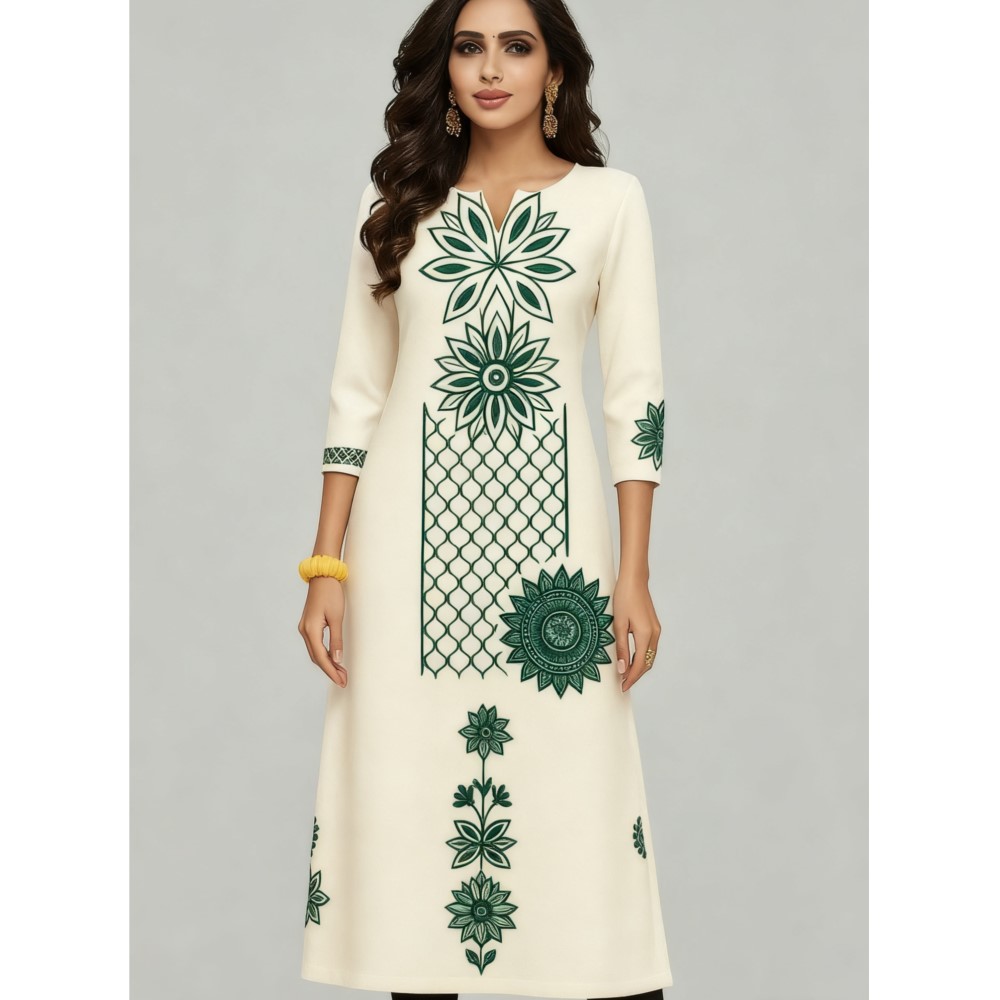 국가 스타일 여성 쿠르트 캐주얼 패션 드레스 긴 소매  - Ethnic Fashion Kurtis 리뷰 및 가격