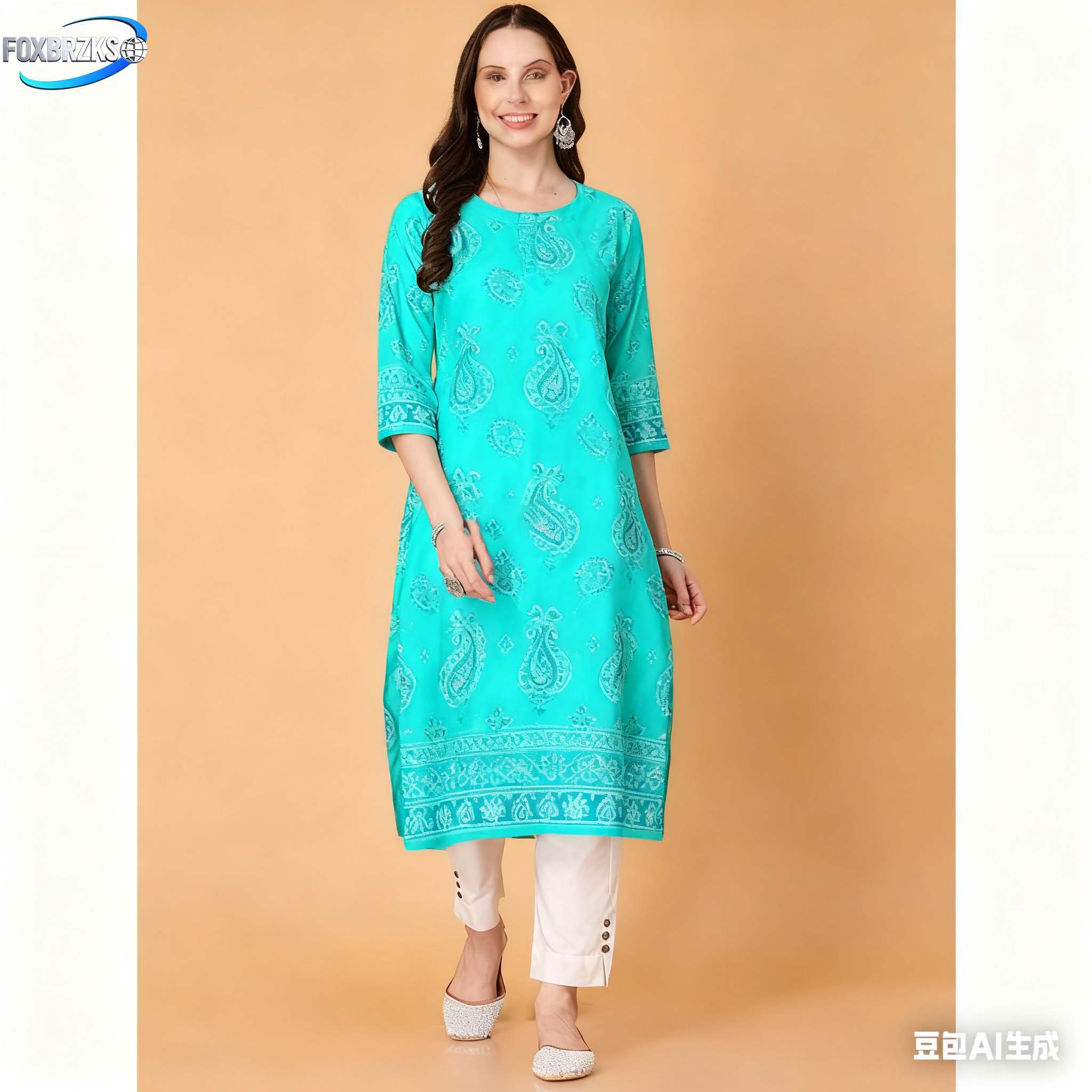 국가 스타일 쿠르트 여성 패션 편안한 슬릿 헴 스트레이 - Ethnic Fashion Kurtis 리뷰 및 가격