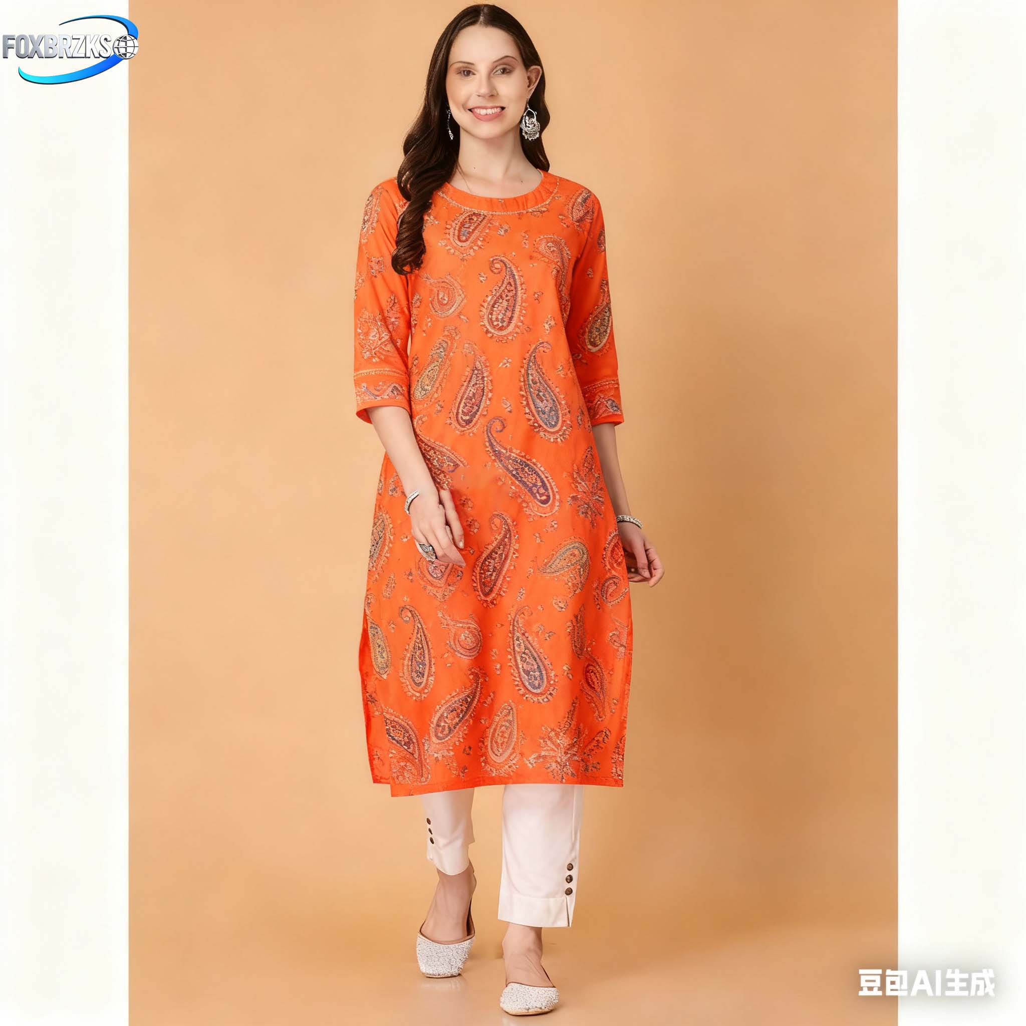 국가 스타일 쿠르트 여성 패션 편안한 슬릿 헴 스트레이 - Ethnic Fashion Kurtis 리뷰 및 가격