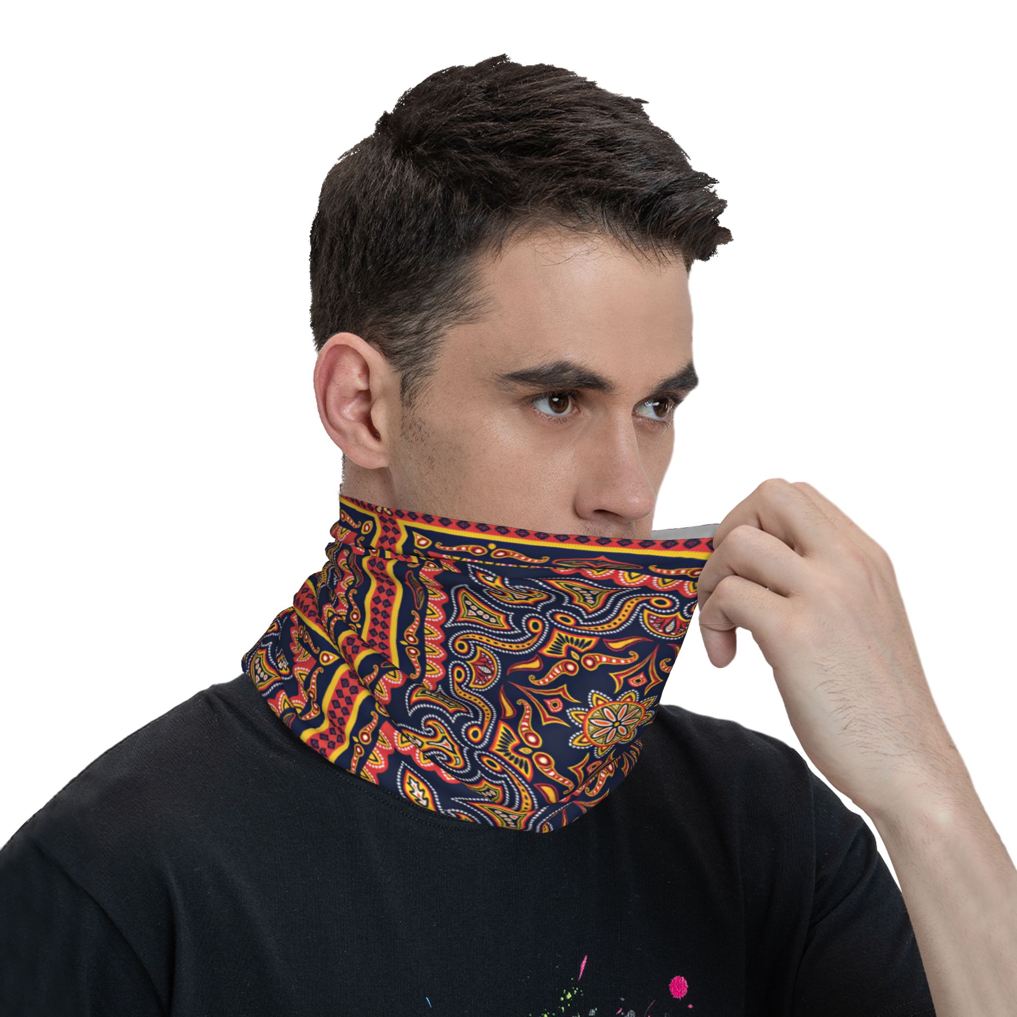 에스닉 도트 트라이벌 페이즐리 발라클라바 하이킹 캠핑  - Ethnic Fashion Men 리뷰 및 가격