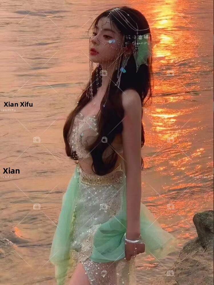 인어공주 2026 신상 고화질 3D 의상 세련된 해변  - Ethnic Fashion Definition 리뷰 및 가격