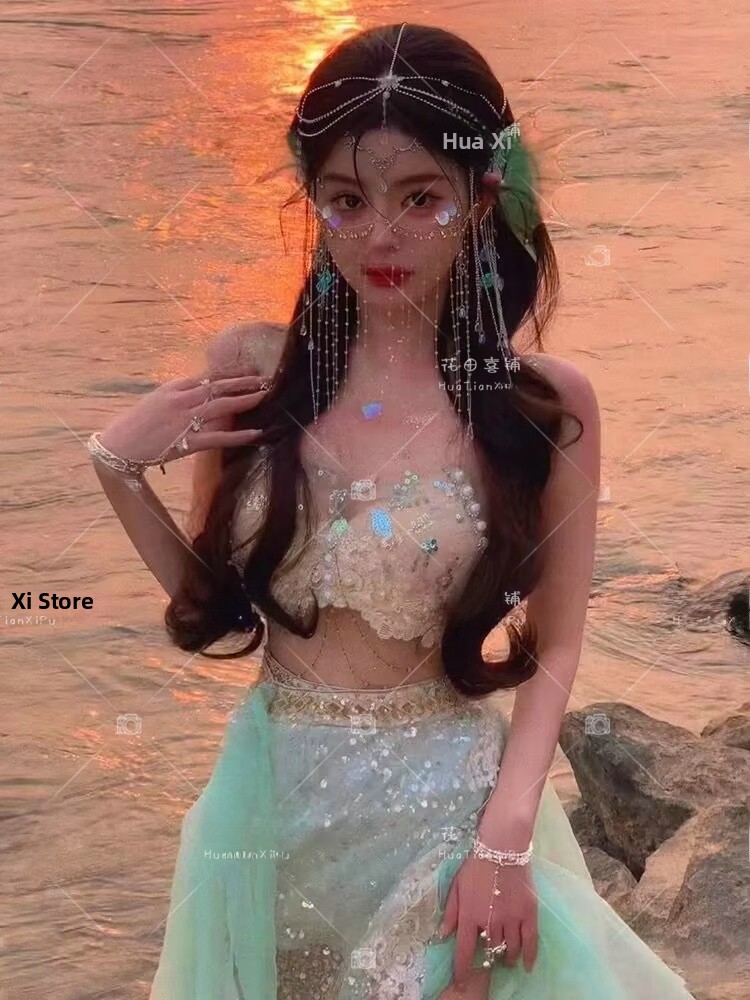 인어공주 2026 신상 고화질 3D 의상 세련된 해변  - Ethnic Fashion Definition 리뷰 및 가격
